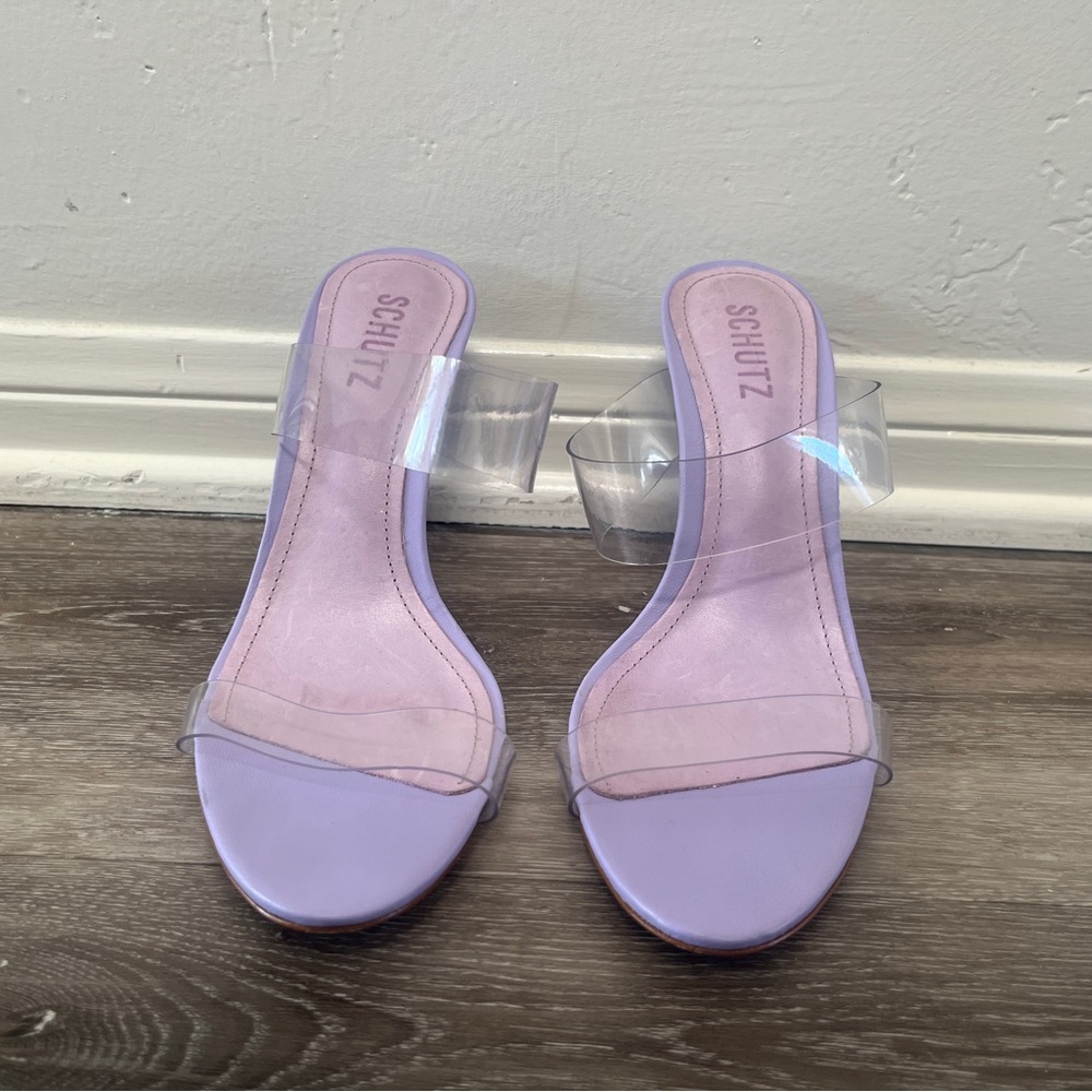 Schutz Women's Purple Slide Sandals